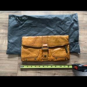 Matt and Nat Clutch. Mustard color